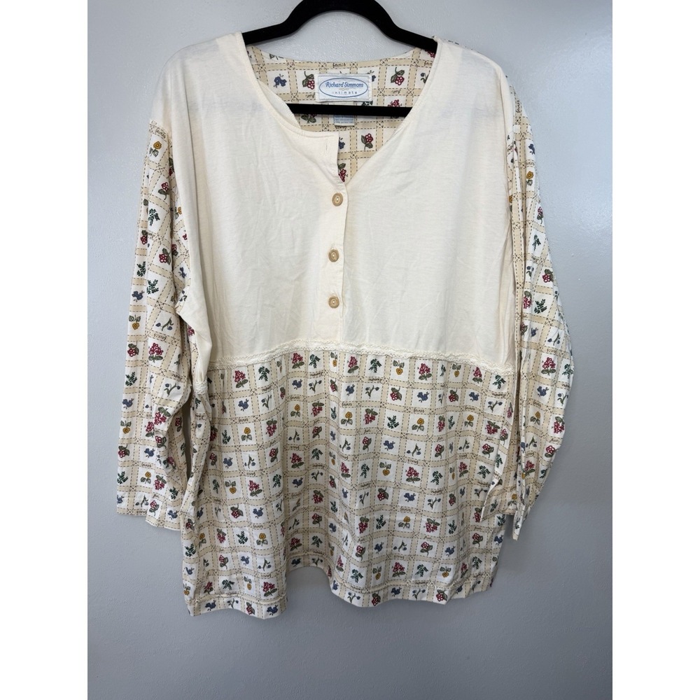 Vintage Richard‎ Simmons Prairie Pullover Size XL ( Possibly PJ Top)